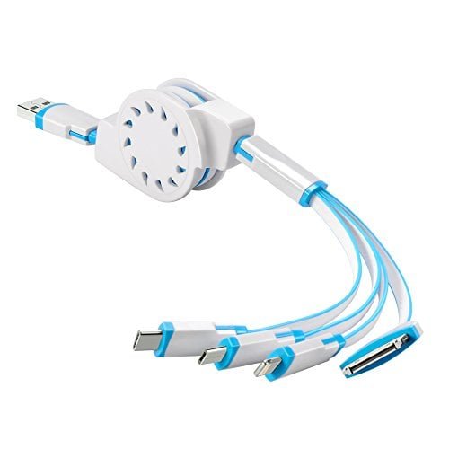 extensible usb phone charging cable with multiple extensions